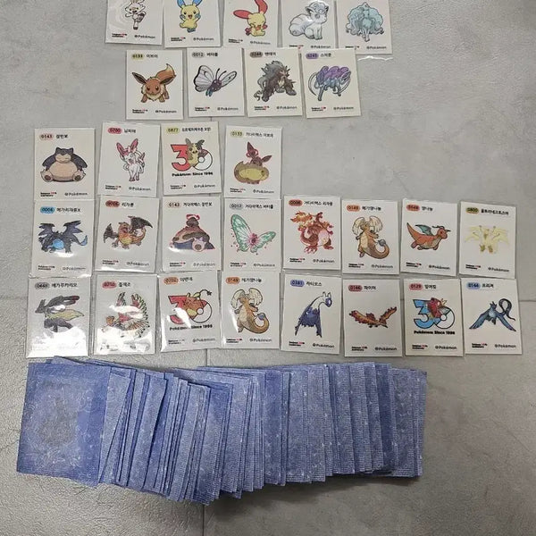 [BUNJANG] Pokemon 30th Anniversary Tteobuksil Stickers / 포켓몬 30주년 띠부씰들 판매 (조건 충족시 무조건 2,200원)