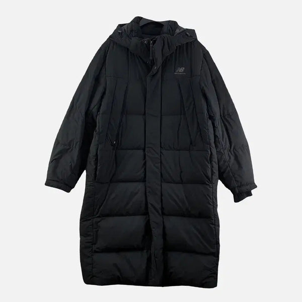 [BUNJANG] New Balance Black Men's Long Padding Jacket 100 N7601 / 뉴발란스 블랙 남자 롱 패딩 100 N7601