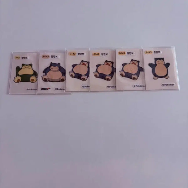 [BUNJANG] Pokemon Snorlax Stickers Set / 포켓몬 띠부씰 잠만보 세트