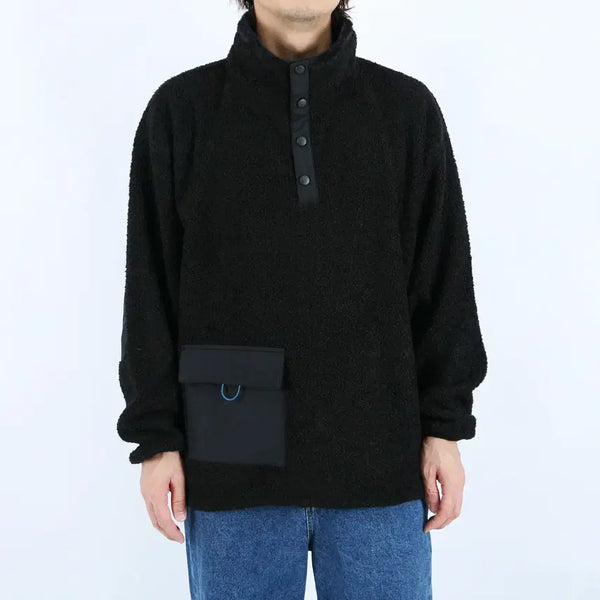 [BUNJANG] ROLF Men's Anorak Half-Zip Fleece Long-Sleeve T-shirt / 롤프 남성 남자 아노락 반폴라 하프 목티 양털 긴팔티 겨울 티셔츠