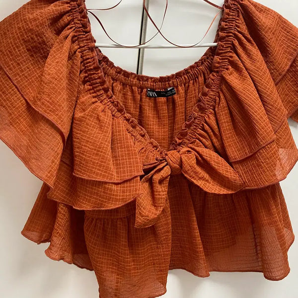 [BUNJANG] Zara Off-Shoulder Top L / zara 오프숄더 L
