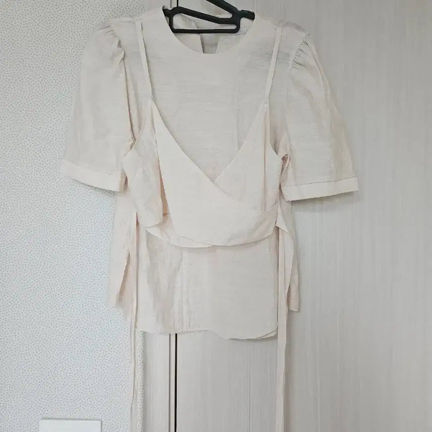 [BUNJANG] AHEAD Pink Wrap Blouse / 랩 블라우스