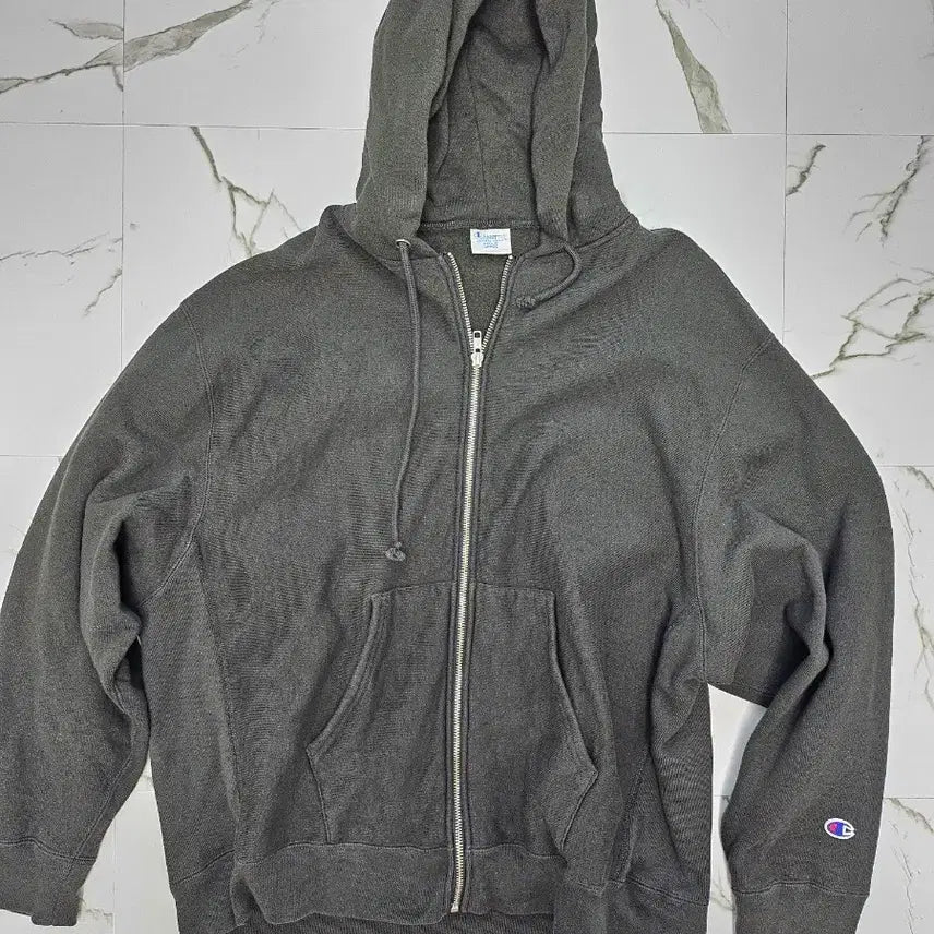 [BUNJANG] Champion Reverse Weave Hooded Zip-Up Hoodie L / 챔피온 리버스웨이브 기모 후드집업 L