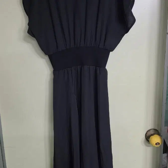[BUNJANG] System Black Sleeveless Long Dress / [82(55)] 한섬 시스템 여성 캡소매 민소매 블랙 롱원피스