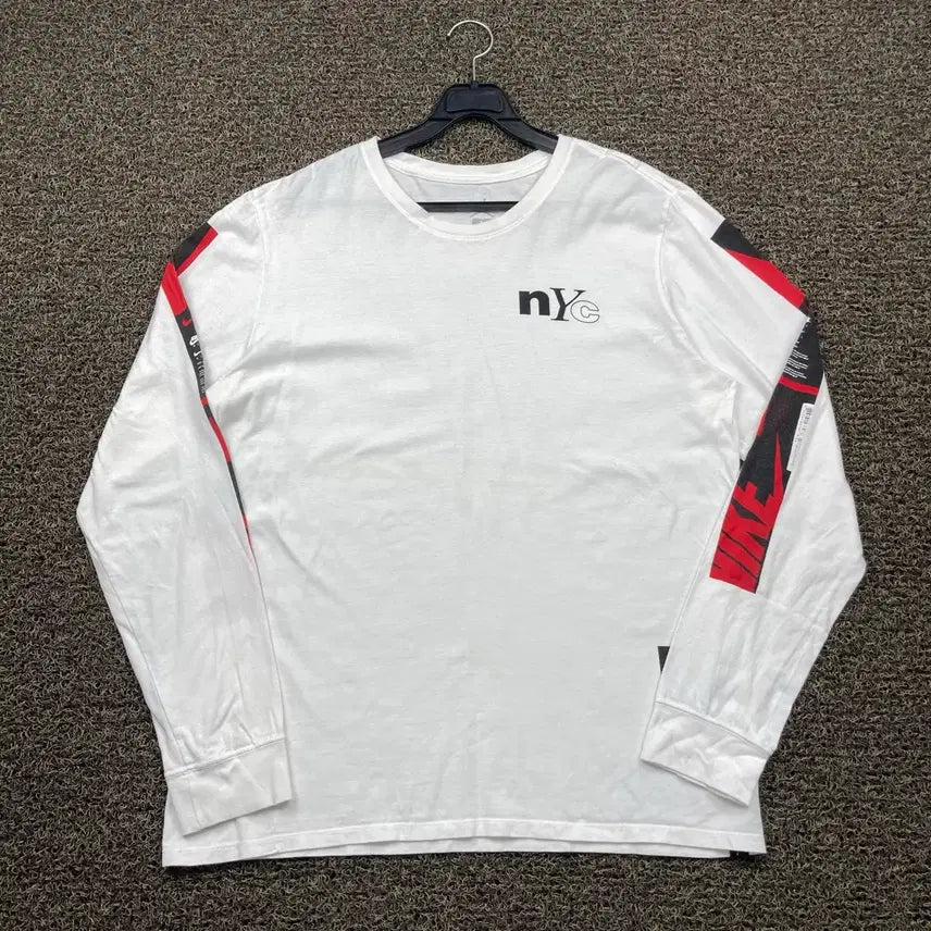 [BUNJANG] Jordan White Long Sleeve T-Shirt / 조던 화이트 롱 슬리브 긴팔 티셔츠