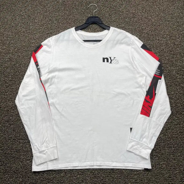 [BUNJANG] Jordan White Long Sleeve T-Shirt / 조던 화이트 롱 슬리브 긴팔 티셔츠