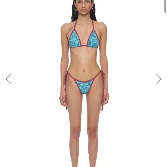 [BUNJANG] Too Much Tax Lace 03 Bikini (Blue) / 투머치택스 비키니 LACE 03 BIKINI (BLUE)