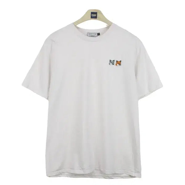 [BUNJANG] Maison Kitsuné Round Neck T-shirt White / 22329 메종키츠네 라운드 반팔티 105 남자 캐주얼 티셔츠 브랜구제