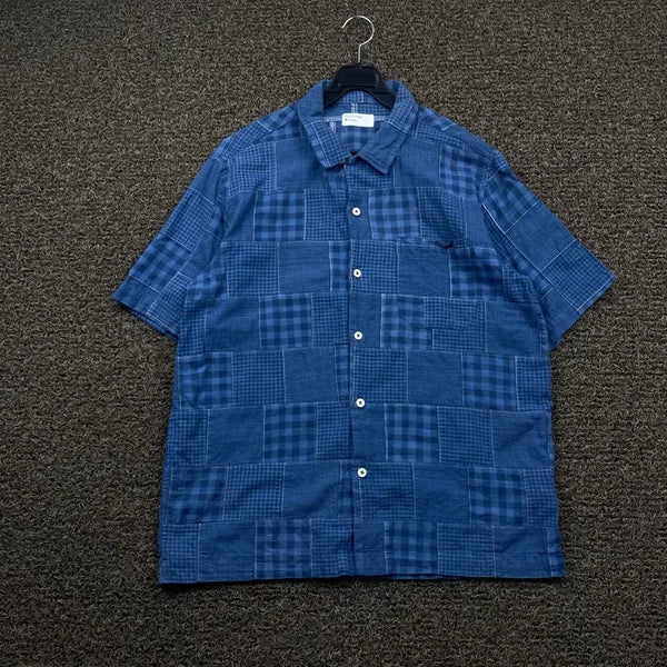 [BUNJANG] Universal Works Patchwork Short Sleeve Shirt / 유니버셜 웍스 패치워크 반팔 셔츠