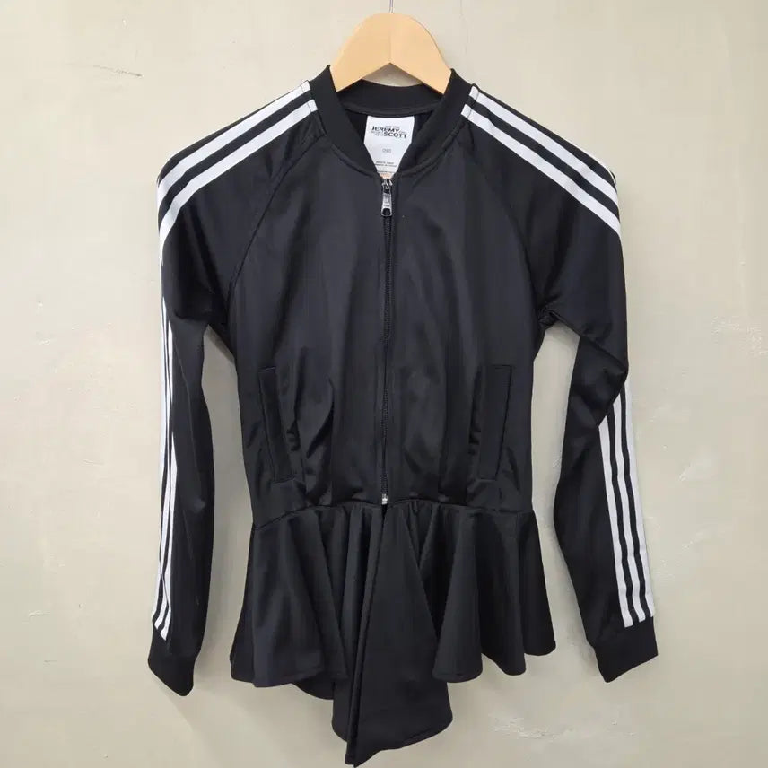 [BUNJANG] Adidas Jeremy Scott Ruffle Track Top Jacket Black / 아디다스 제레미 스캇 프릴 트랙탑 자켓 블랙