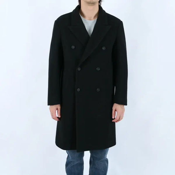 [BUNJANG] ROLF Men's Double-Breasted Wool Long Coat / 롤프 남성 남자 더블 울코트 롱 겨울 모직 기본 무지
