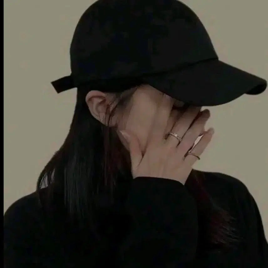 [BUNJANG] Black Ball Cap Hat / 검정색 검정 블랙 볼캡 모자