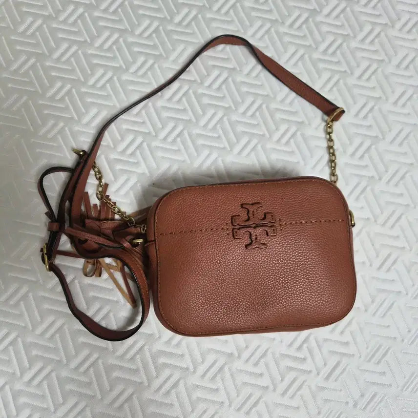 [BUNJANG] Tory Burch Brown Camera Bag / 토리버찌 브라운 카메라백