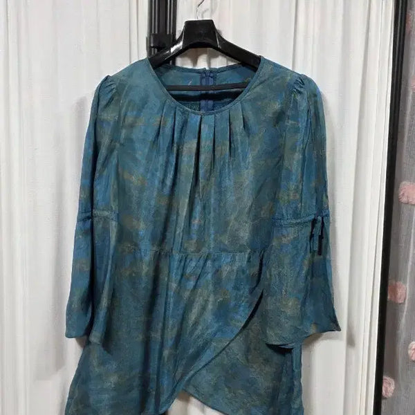 [BUNJANG] Women's Linen Blend Blouse (Size 55-66) / 세련된인견블라우스(55-66)