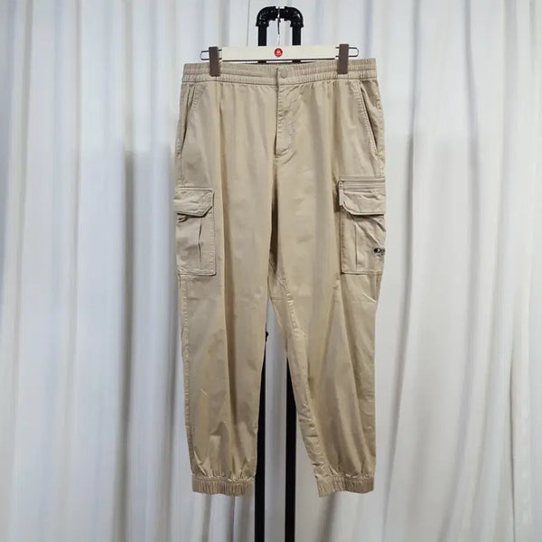 [BUNJANG] Discovery Men's Cotton Cargo Pants Beige (35 Waist) / 21년 디스커버리 남성 면 카고바지 베이지 35추천 오일장