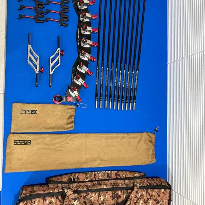[BUNJANG] Mun-Gear Gold Moon Edition 10-Tier Rod Holder / 낚시용품 문기어 골드문에디션 10단 받침틀 판매합니다