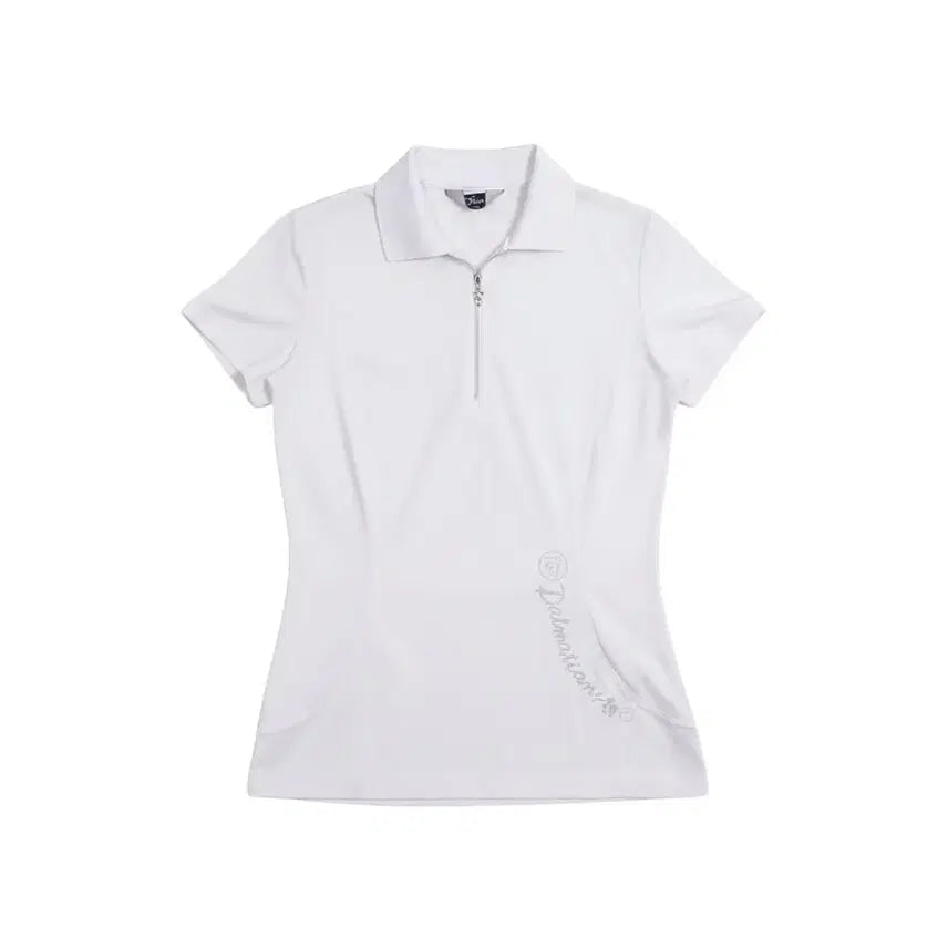 [BUNJANG] Disney Women's Golf Collar T-Shirt Half-Zip / 여성85/ 디즈니 반집업 골프 카라티셔츠