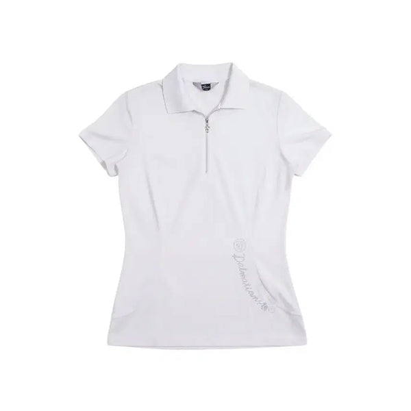 [BUNJANG] Disney Women's Golf Collar T-Shirt Half-Zip / 여성85/ 디즈니 반집업 골프 카라티셔츠