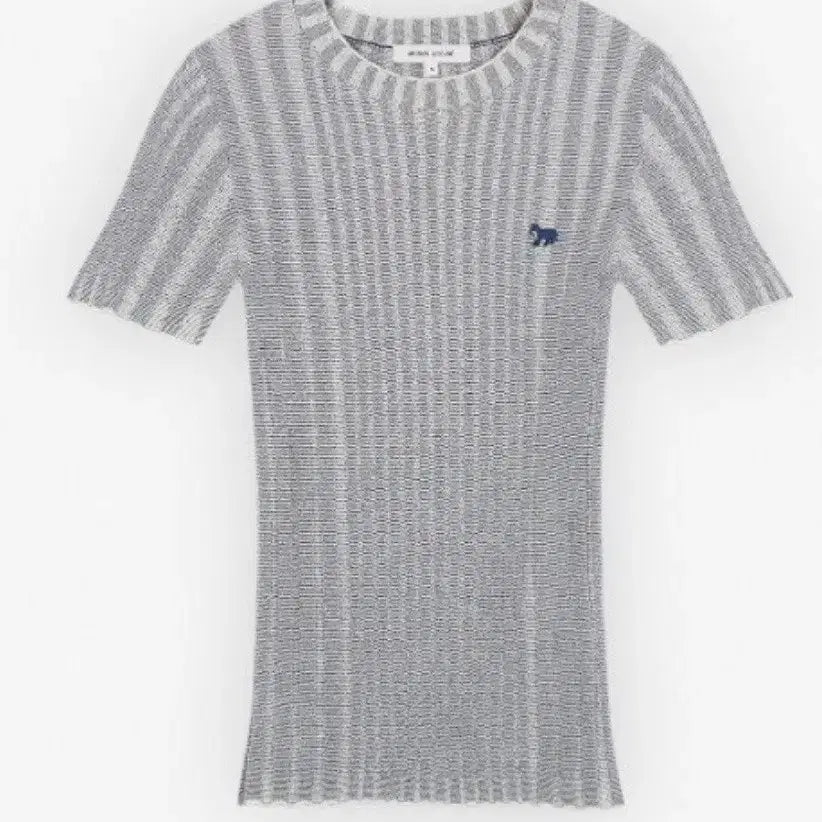 [BUNJANG] Maison Baby Fox Patch Crop Ribbed Knit / 메종 베이비폭스 패치 크롭 립드 니트 / 정품