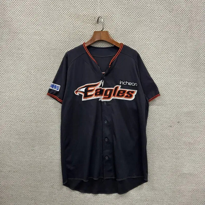 [BUNJANG] Hanwha Eagles Noma King Baseball Jersey Short Sleeve T-shirt Size 105 / 한화 이글스 노마킹 야구 유니폼 반팔티 105 D02704
