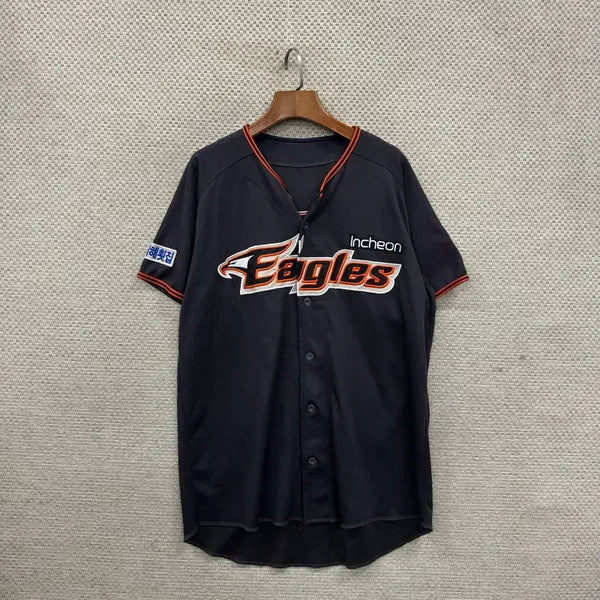 [BUNJANG] Hanwha Eagles Noma King Baseball Jersey Short Sleeve T-shirt Size 105 / 한화 이글스 노마킹 야구 유니폼 반팔티 105 D02704