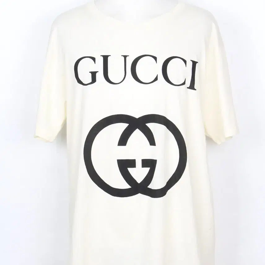 [BUNJANG] Gucci Interlocking GG Logo Short-Sleeve T-Shirt / 구찌 인터로킹 GG 로고 반팔 티셔츠 L(100~105)