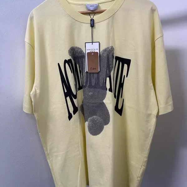 [BUNJANG] ACMEDRABI Rabbit Short Sleeve T-Shirt Yellow / 아크메드라비 레빗 반팔티 옐로우 2