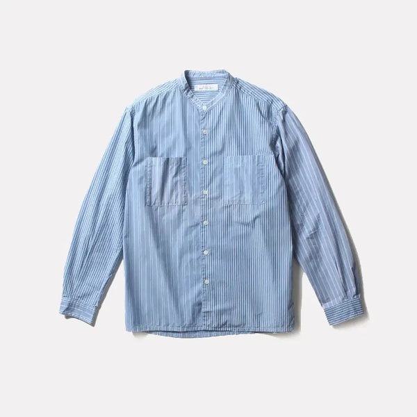 [BUNJANG] Green Label Relaxing Stripe Pattern Shirt / 그린라벨 릴렉싱 노카라셔츠_2828