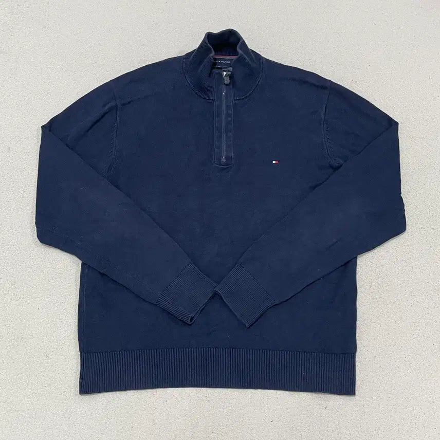 [BUNJANG] Tommy Hilfiger Premium Cotton Half-Zip Knit XL / XL 타미힐피거 프리미엄 코튼 하프집업 니트 0716