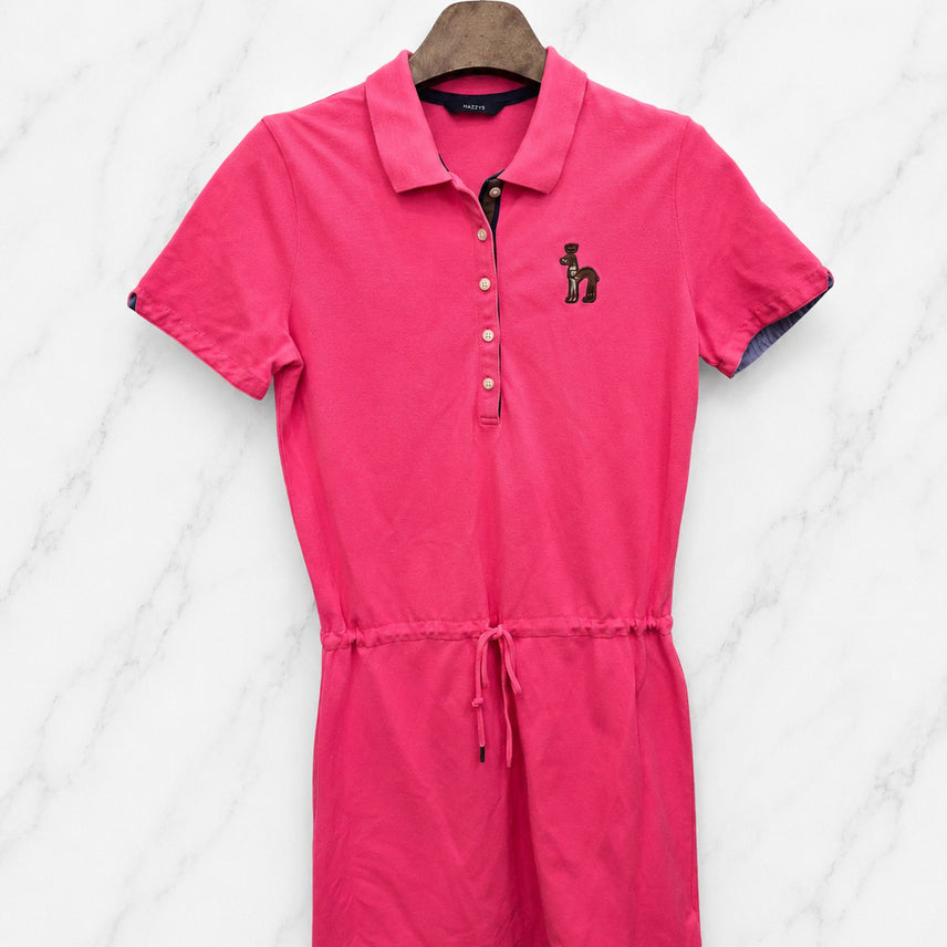 [BUNJANG] Hazzys Pink Collar Dress Size 90 / 90사이즈 )) HAZZYS 헤지스 카라 원피스!~ 핑크색상 짱 예뻐요~
