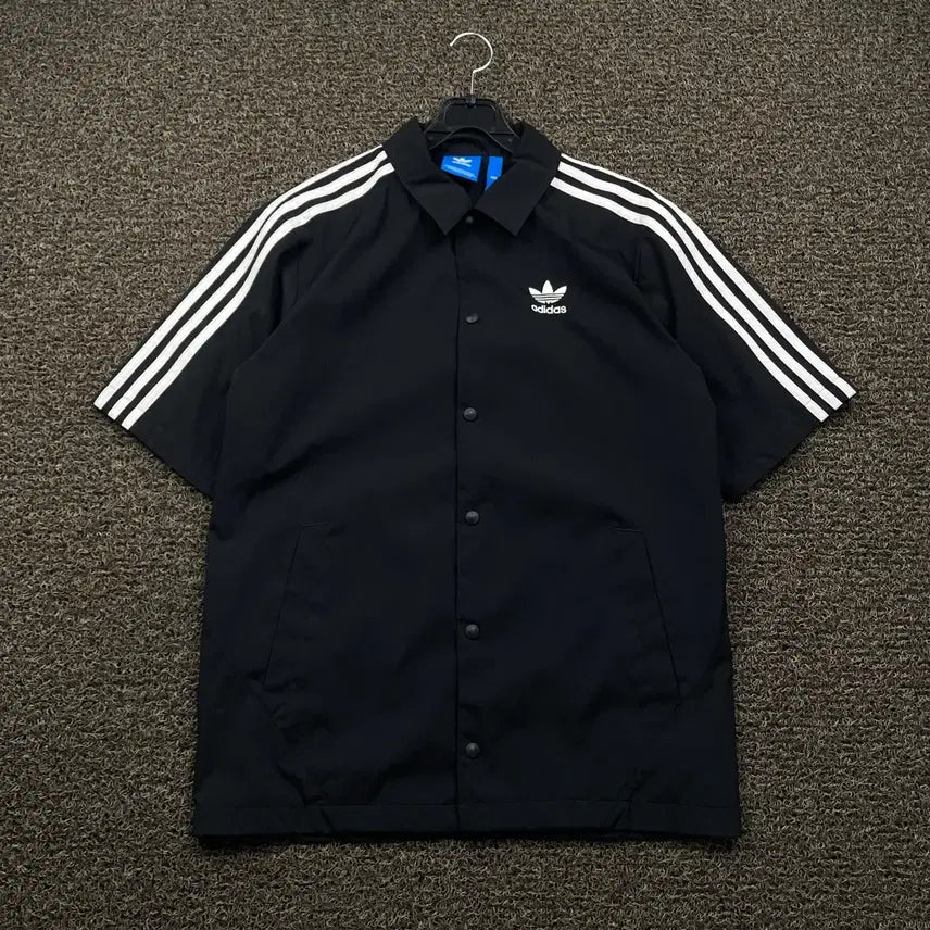 [BUNJANG] Adidas Big Logo Short Sleeve Coach Jacket / 아디다스 빅로고 반팔 코치 자켓