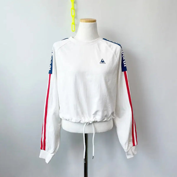 [BUNJANG] Le Coq Sportif Women's Cropped Sweatshirt 85S / 르꼬끄 여성크롭맨투맨 85S