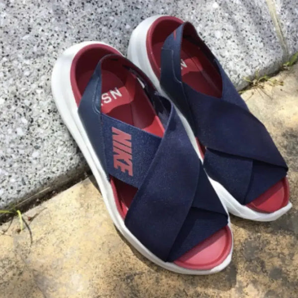[BUNJANG] Nike Plack Disc Sandals Obsidian Navy Red 260 / nike 나이키 플락디스크 샌들 옵시디언 네이비 레드 260