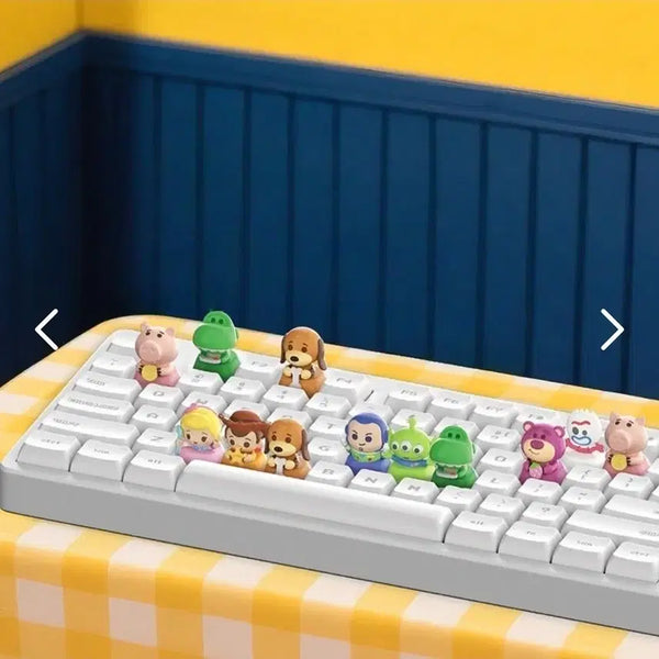 [BUNJANG] Disney Pixar Toy Story 5 Official Keycap Keychain (Bo Peep, Lots-o, Hamm, Rex, Slinky) / 토이스토리5 정품 키캡 키링 보핍 랏소 햄 렉스 슬링키
