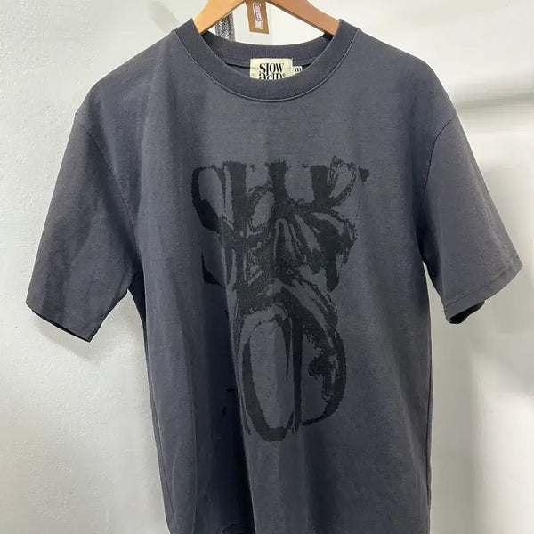 [BUNJANG] Slow Acid Graphic T-Shirt Charcoal M / 슬로우애시드 그래픽 반팔티 차콜 M