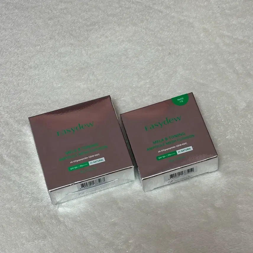 [BUNJANG] Easydew EX Mela-B Toning Ampoule Mesh Cushion SPF50+ PA++++ (21 Natural) with Refill / 세트 ) 이지듀 멜라 비 토닝 앰플 메쉬 쿠션 21호 네추럴 , 리필