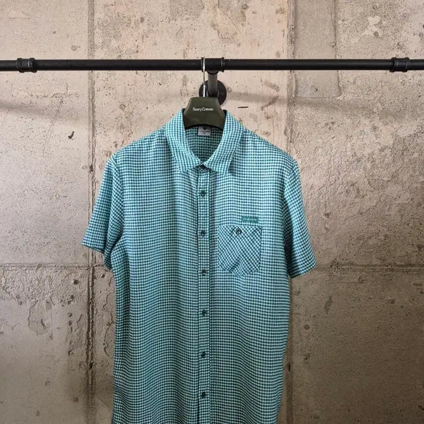 [BUNJANG] V-Season Check Pattern Short Sleeve Shirt XL / 브이시즌 시원 지지미 반팔셔츠 XL