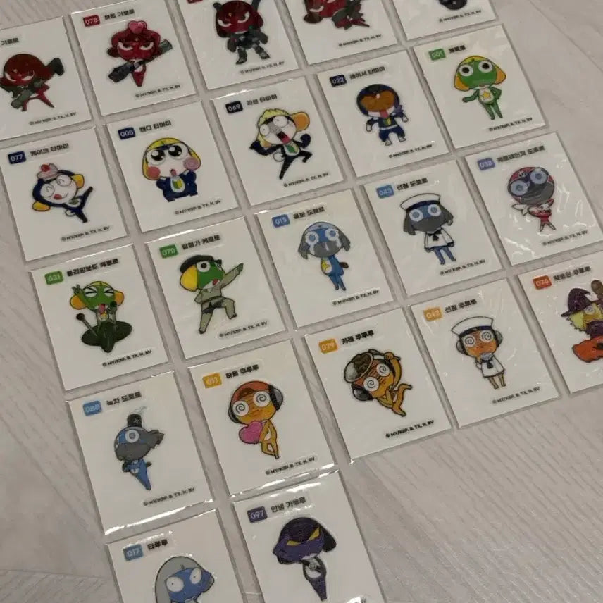 [BUNJANG] Keroro Stickers Bundle Set / 케로로 띠부씰 일괄