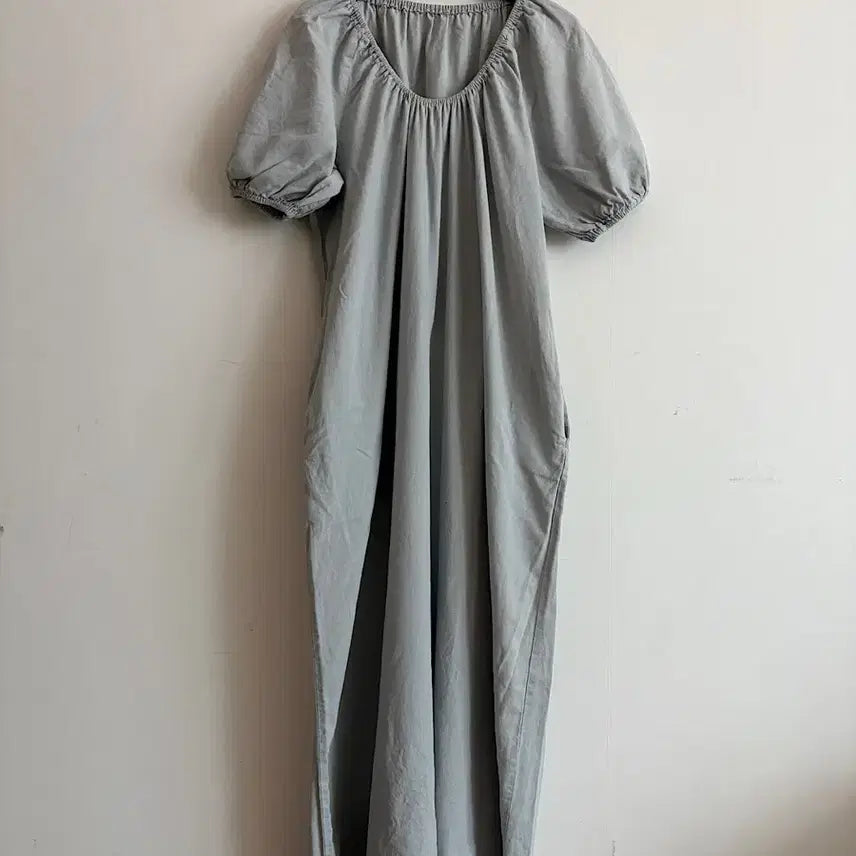 [BUNJANG] Shirring Long Dress / 셔링 롱원피스