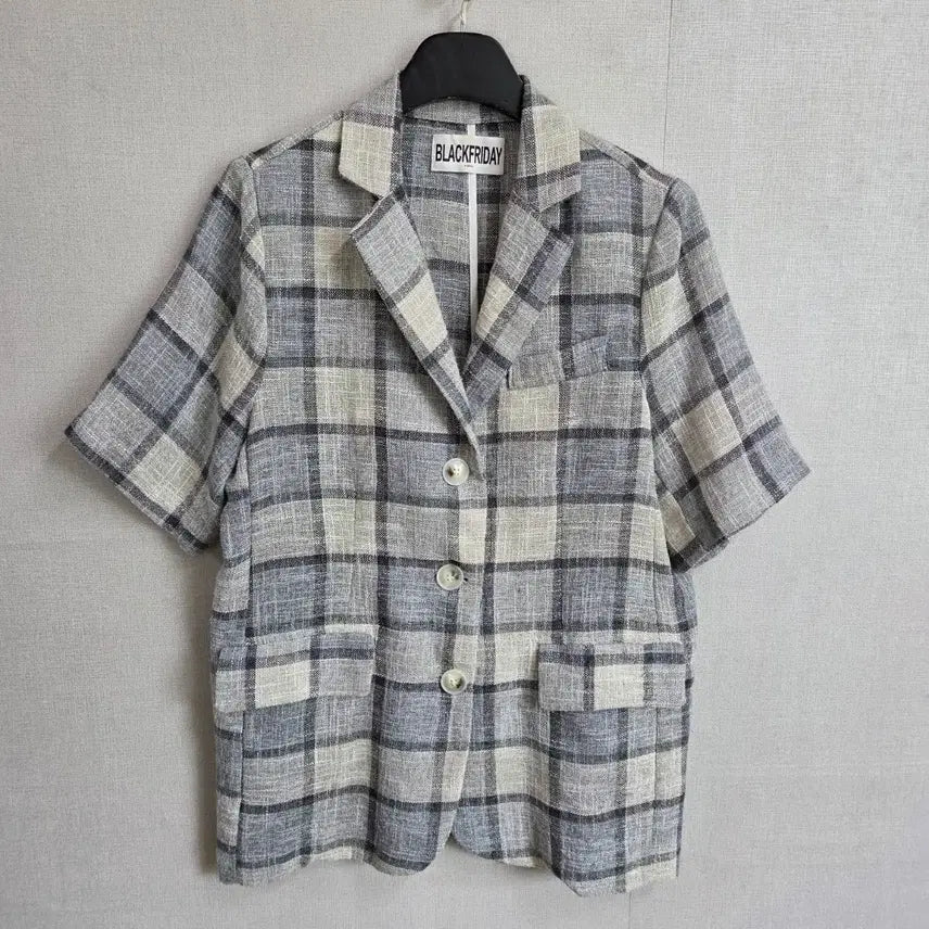 [BUNJANG] JJ2932 Women's Linen Short Sleeve Jacket / 블랙프라이데이 여성 린넨 반팔 자켓 F JJ2932