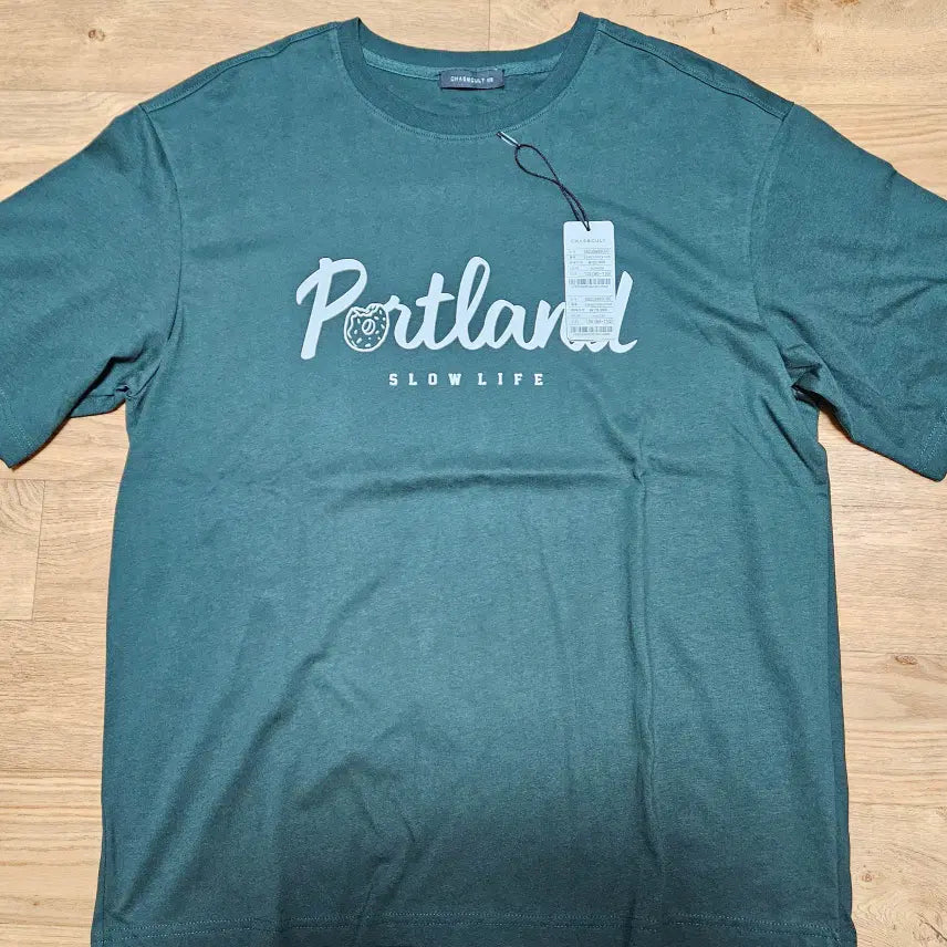 [BUNJANG] Chase Cult Semi-Oversized Graphic T-Shirt Hunter Green / 체이스컬트 세미오버핏 그래픽 반팔티 헌터그린 105