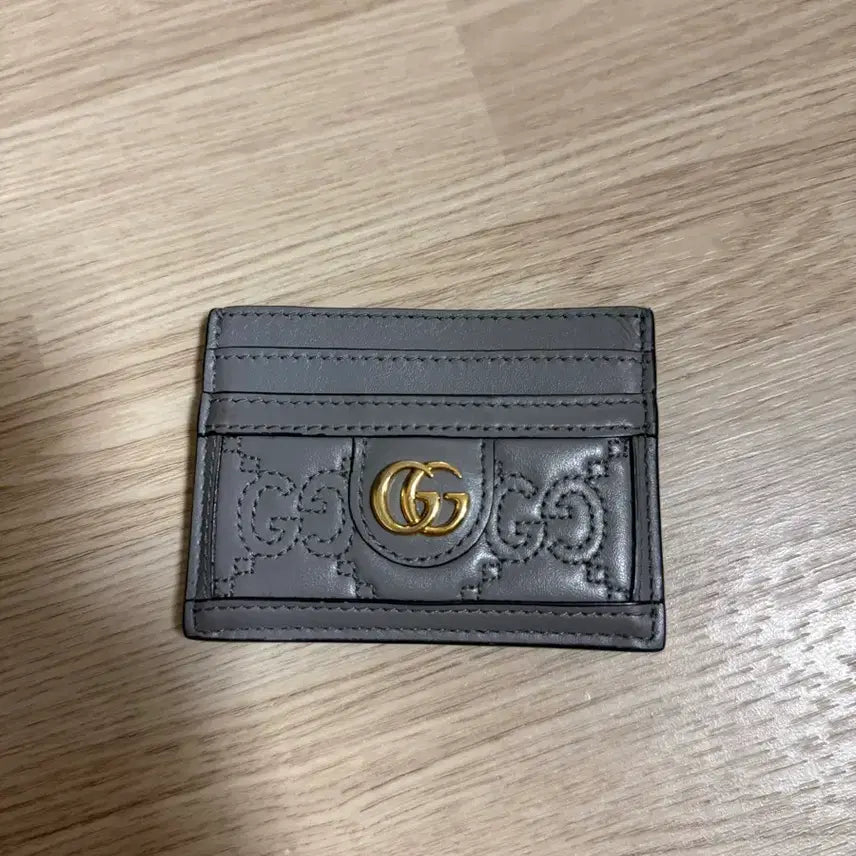 [BUNJANG] Gucci Card Holder Grey / 구찌 카드지갑