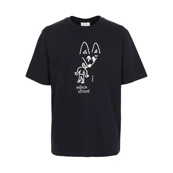 [BUNJANG] Maison Faitieux Round Short Sleeve T-Shirt / 메종 파티폭스 라운드 반팔 / 정품
