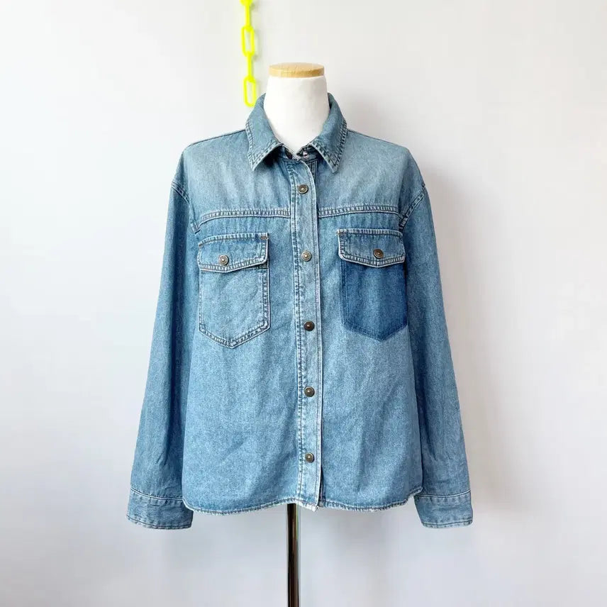 [BUNJANG] Beanpole 2022 Women's Denim Jacket L / 빈폴 2022 여성데님자켓 L