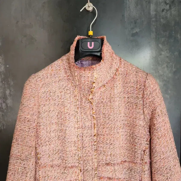 [BUNJANG] Wool Tweed Coat - Made in Italy / 울 트위드 코트,  made in italy