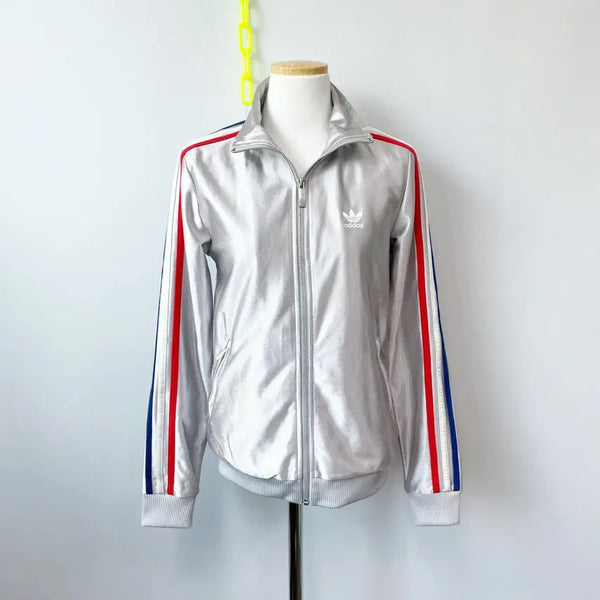 [BUNJANG] Adidas 40th Anniversary Olympic Silver Track Jacket Zip-Up Size 85 / 아디다스 40주년 올림픽 실버져지집업 85
