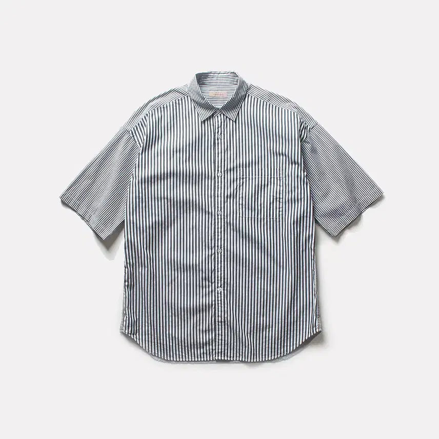 [BUNJANG] BEAMS LIGHTS Striped Half Shirt / 빔즈라이트 스트라이프셔츠_2815