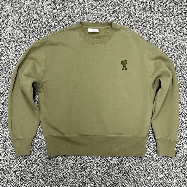 [BUNJANG] Authentic ARMY Khaki Sweatshirt Logo / >정품 아미 카키 맨투맨 로고
