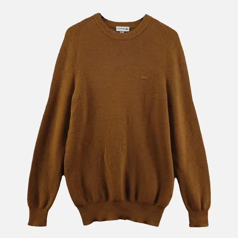 [BUNJANG] Lacoste Brown Knit M N7566 / 라코스테 브라운 남자 니트 M N7566
