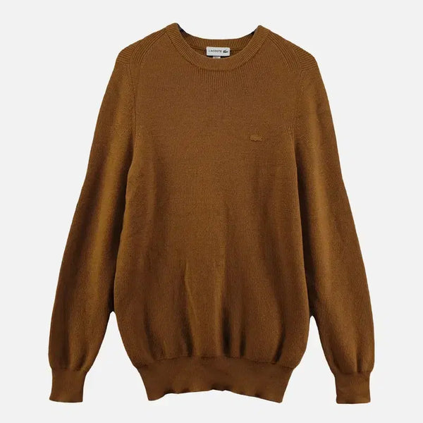 [BUNJANG] Lacoste Brown Knit M N7566 / 라코스테 브라운 남자 니트 M N7566